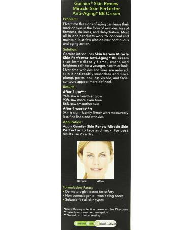 Garnier Miracle Skin Perfector Anti-Aging BB Cream Light/Medium 2.5 oz - Buy Online on GoSupps.com