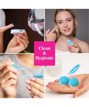 12-Pack Compact Colored Contact Lens Case - Multi-Color & Leak-Proof - Travel & Home Storage - Buy Online on GoSupps.com