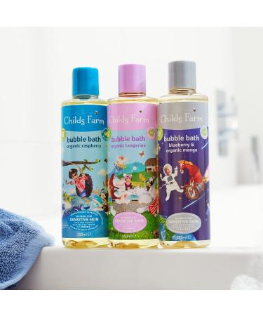 Childs Farm Kids Bubble Bath 250ml | Blueberry & Organic Mango | Gentle Cleansing for Dry, Sensitive, Eczema-prone Skin - Buy Online on GoSupps.com
