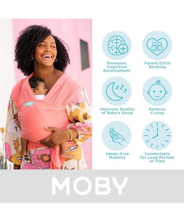 Moby Wrap Baby Carrier - Element | Adjustable Baby Wrap for Newborns & Infants | Keeps Baby Safe & Secure | Ideal Baby Gift | Fits All Body Types | Watermelon - Buy Online on GoSupps.com
