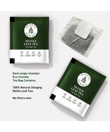 Stinging Nettle Leaf Tea - 25 Individually Wrapped Tea Bags with Natural Wild Nettle Herb - Buy Online on GoSupps.com