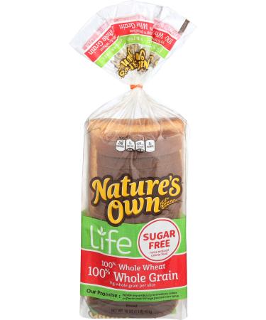 Nature's Own Sugar Free 100% Whole Wheat 100% Whole Grain Bread, 16 oz
