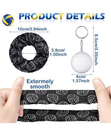 20-Piece Sports Party Favor Set: Volleyball Hair Scrunchies, Keychains, and Stress Ball Keychain - Perfect for Kid's Birthday Party and Sports Game Supplies - Buy Online on GoSupps.com