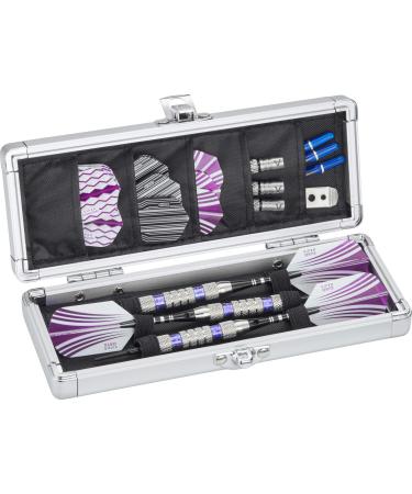 Casemaster Accolade Aluminum Dart Case Holds 3 Steel Tip and Soft Tip Darts, Slim Profile Fits into Your Pocket While Keeping Your Darts Pristine