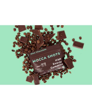 Caffeine Energy Chews 12-Pack - 200mg per Pack! | Vegan Coffee Energy Gummy - Mocca Shots High Energy Gummies | Gluten-Free & Plant-Based | Mint Chocolate Flavor | 0.5oz (Pack of 12) - Buy Online on GoSupps.com