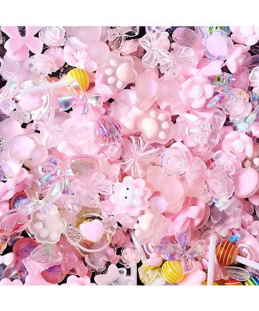 3D Mix Assorted Color Nail Charms Acrylic Multi Cute Nail Art Charms Hollow Candy Jewelry Nail Supplies for Nail Art Design DIY Crafts Accessories (Pink Candy) - Buy Online on GoSupps.com