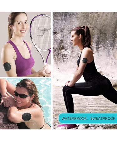 30 PCS Waterproof Sensor Covers for Freestyle Libre - Sweatproof Adhesive Patches for CGM Protection (Black) - No Glue in Center - Buy Online on GoSupps.com