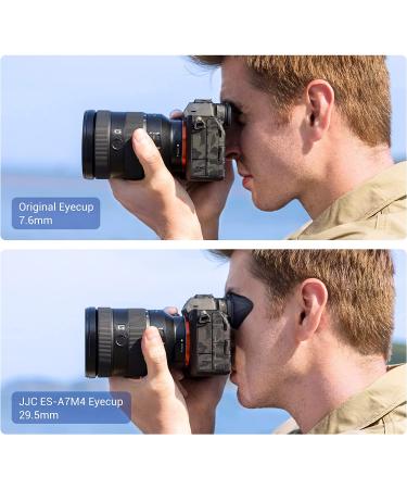JJC Camera Viewfinder Eyecup for Sony A7R V A7 IV A7S III A1 - Oval Shape Silicone Design - Buy Online on GoSupps.com