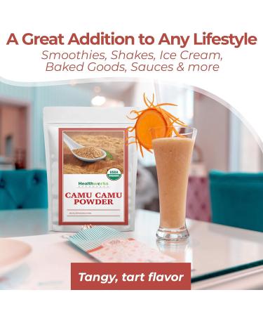 Healthworks Superfoods Camu Camu Powder Organic - 8 Oz - All-Natural & Certified Organic - Antioxidants Vitamin C & Potassium - Peruvian Origin - Juices Teas & Smoothies 8 Ounce (Pack of 1) - Buy Online on GoSupps.com