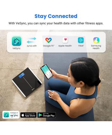 Etekcity Smart Bluetooth Bathroom Scale - Body Weight & BMI Tracker, 400 lbs Capacity, 11x11 inches - Buy Online on GoSupps.com