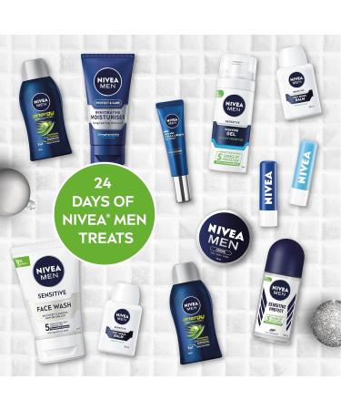 NIVEA MEN Advent Calendar 2024 Gift Set (24 Pieces) Men Gift Set Includes Men's Moisturiser Face Wash Shower Gel Post Shave Balm Lip Balms Anti-perspirants and More - Buy Online on GoSupps.com