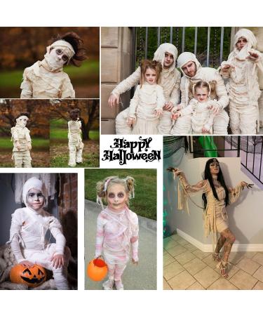 Halloween White Bandage Mummy Wrap - Self-Adhesive Zombie Costume for Cosplay Masquerade & Photography Props - 177 inches/Roll - Buy Online on GoSupps.com