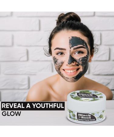 Black Seed Herbal Facial Scrub - Cleanses & Nourishes Skin | Moisturizing Exfoliator for Women | 5.30 oz - Buy Online on GoSupps.com