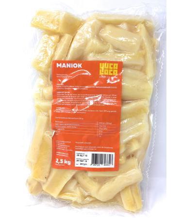 YUCA LOCA Boiled cassava - Mandioca Cozida 2.5kg