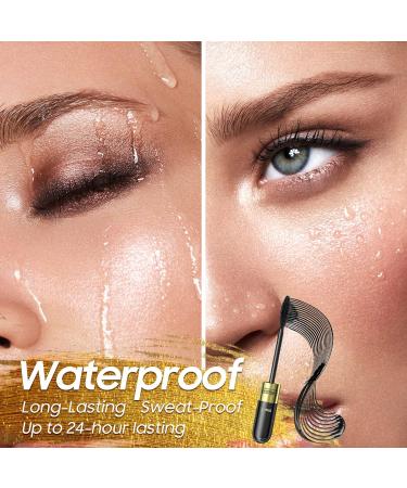 Long-Lasting Waterproof Mascara - Volumizing, Lengthening & Curling, Smudge-Proof, Cruelty-Free - Black 1 Count - Buy Online on GoSupps.com
