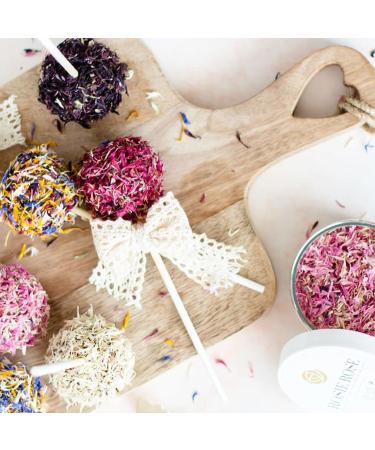 Buy Rosie Rose Edible Pink Cornflower Blossoms - 6g Dried Natural Cake Decoration for Cooking Tea Cupcakes & Salads - Buy Online on GoSupps.com