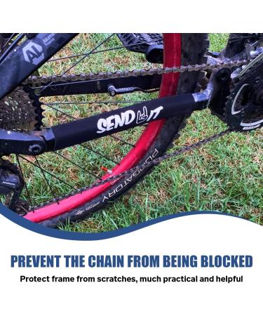 Dubbs Hardware Chainstay Protector - Bike Chain Guard - Send IT Mountain Bike Frame Protection - MTB Neoprene White - Buy Online on GoSupps.com