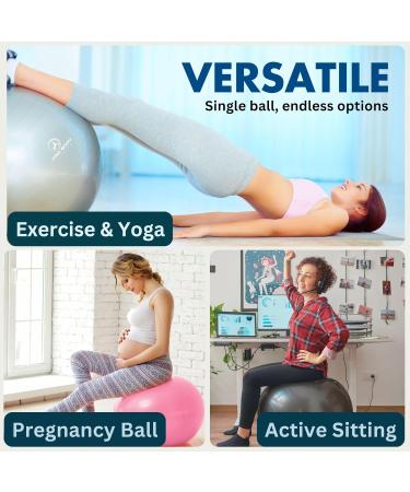 ProBody - Pilates Exercise Ball - Multiple Sizes Gym Grade Balance Ball for Fitness - Yoga - Workout Pregnancy & Physical Therapy - Buy Online on GoSupps.com