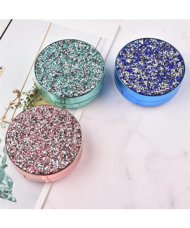 NFEGSIYA Shiny Star Contact Lens Container with Mirror | Green Eye Care Storage Box & Gift Quality Lens Case - Buy Online on GoSupps.com