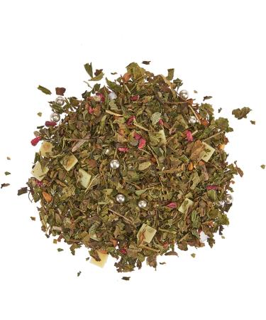 Pinky Up Peppermint Macaron Loose Leaf Herbal Tea - Caffeine Free, Low Calorie, Gluten Free - 2.1 oz Tin (25 Servings) - Buy Online on GoSupps.com