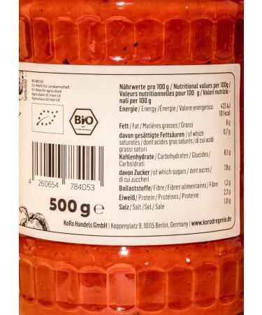 KoRo KoRo - Organic roasted pepper spread 6 x 500g - Buy Online on GoSupps.com