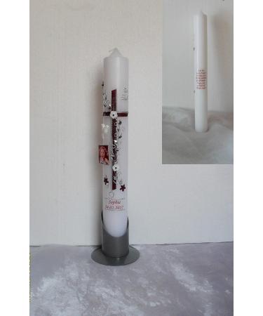 Baptism & Communion Candles | Personalized Confirmation & Godparent Gifts - Customizable with Photo Name & Date for Boys & Girls - B076H49BLG - Buy Online on GoSupps.com