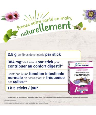 JUVAMINE - Digestive comfort - Chicory Inulin Intestinal Flora - 14 Sticks - Buy Online on GoSupps.com