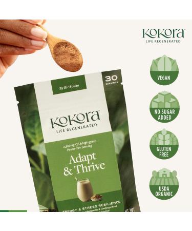 kokora Adapt & Thrive - Energy & Stress Resilience Organic Ashwagandha & Cordyceps Blend to Support Healthy Adrenal Function Coffee Alternative - Buy Online on GoSupps.com