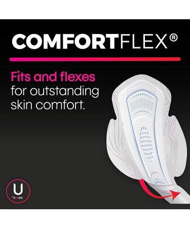 U by Kotex CleanWear Ultra Thin Pads with Wings - Heavy Absorbency 120 Count (3 Pack) - Buy Online on GoSupps.com