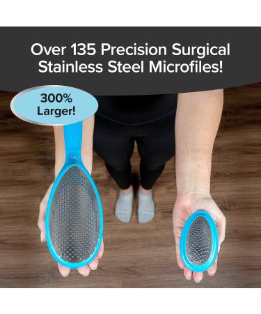 PedEgg Jumbo - As Seen On TV | Effortlessly Remove Calluses & Dry Skin | Easy Reach Handle & 300% More Microfiles for Smooth Feet - Buy Online on GoSupps.com