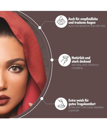 Anesthesia L.A. Mocha Colored Contact Lenses - Monthly Wear for Dark Eyes | Strongly Covering Light Brown Lenses (Dioptria -0.00) - USA Series 6 Months - Buy Online on GoSupps.com