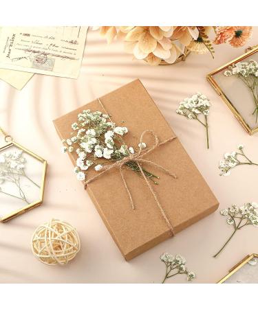 Dried Ivory White Babys Breath Flowers Bouquet - 50 Pcs | Real Gypsophila Branches for Wedding Decor, Resin Art, DIY Crafts - Buy Online on GoSupps.com