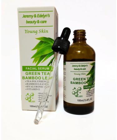 Facial Serum with Green tea Bamboo extract & Hyaluronic acid - Buy Online on GoSupps.com