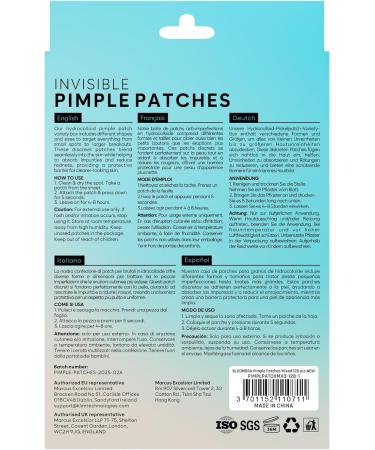 Grands Patch Bouton Acne Invisible pour le Visage Pimple Patch Hydrocollo de Traitement de l Acn pour le Visage Anti-Bouton Anti Bouton (6 Tailles 128 Pi ces) (128 Pi ces) - Buy Online on GoSupps.com