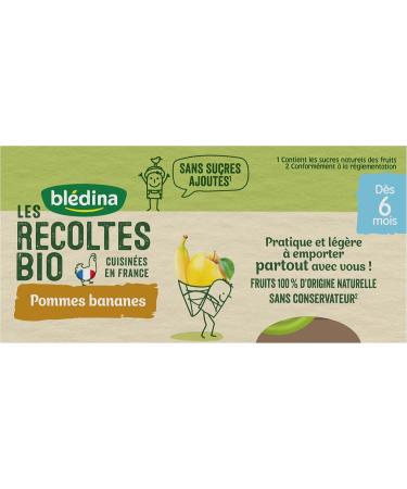 Bl dina Les R coltes Bio 24 Bottles Apple/Bananas Mixed Desserts (Pack of 6 x 4 Bottles) - Buy Online on GoSupps.com