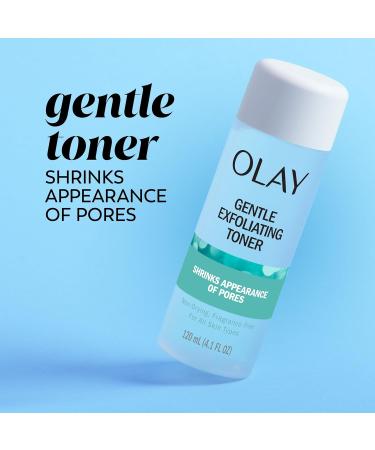 Olay Gentle Exfoliating Toner - Fragrance Free Pore Treatment Face Cleanser (4.1 fl oz) for Unclogging & Reducing Pore Appearance - International Shipping Available - Buy Online on GoSupps.com