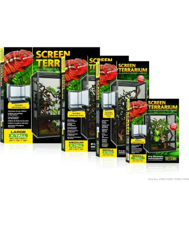 Exo Terra Screen Terrarium Small/Tall black Small/Tall - Buy Online on GoSupps.com