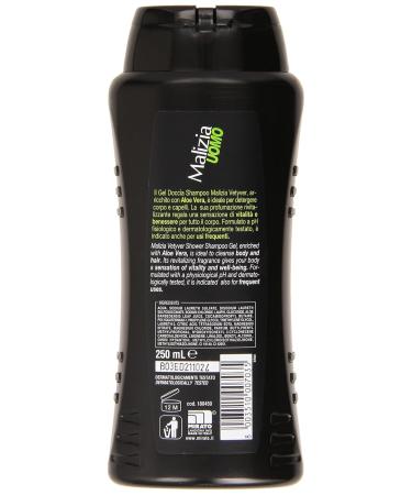Malizia Shower Gel Shampoo for Men - 250 ml | Perfume of Understanding | International Shipping Available - Buy Online on GoSupps.com