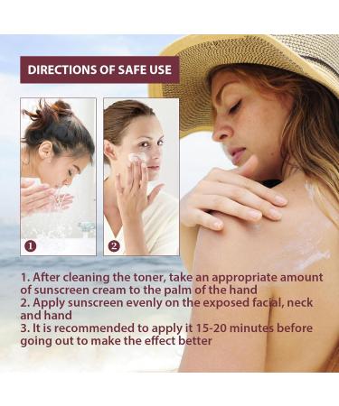 Moisturizing Sunscreen Accessories Concealing and Protecting Sunscreen Non-Greasy Sunscreen Lightweight SPF 50+ Sunscreen for Men and Women Face and Body - Buy Online on GoSupps.com