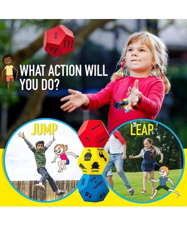 Covelico Kids Exercise Dice | Movement Games for Active Play | Physical Education Equipment for Fun Workouts - Buy Online on GoSupps.com