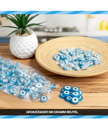 WeddingTree Rock Sweets Bluewith The Turkish Eye - Flavoured Rock 500 g - Nazar Boncugu as Table Decoration for Wedding Valentine's Day Mother's Day or Sugar Festival - Buy Online on GoSupps.com