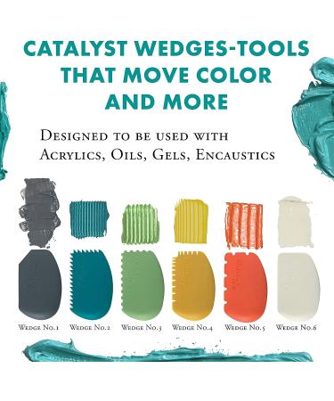 Princeton Catalyst Tools - White Wedge for Texturizing and Moving Paint | Art Supplies - Buy Online on GoSupps.com
