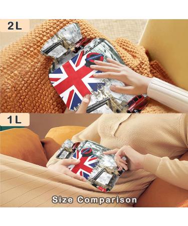 Naanle Tower Bridge London Heat Bottle - 2L Transparent Hot Water Bottle for Pain Relief Bed Hand & Feet Warmer | MISEED - Buy Online on GoSupps.com