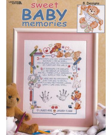 Leisure Arts Sweet Baby Memories Cross Stitch Book