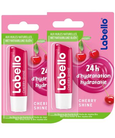 Labello Lipstick Lip Balm Cherry Shine 5.5ml 2 pieces - Buy Online on GoSupps.com