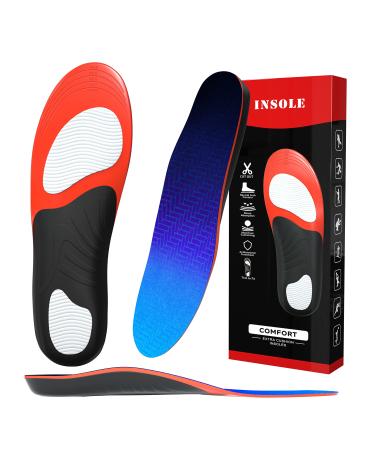 Plantar Fasciitis Feet Insoles - Arch Support Shoe Inserts for Men and Women - Orthotic Inserts for Flat Feet  High Arch  Foot Pain - Running Athletic Gel Shoe Insoles (M(Men 6.5-10/Women 8.5-10.5))
