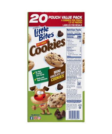 Entenmann's Little Bites Soft Baked Chocolate Chip Cookies - 20 Pouches - Buy Online on GoSupps.com