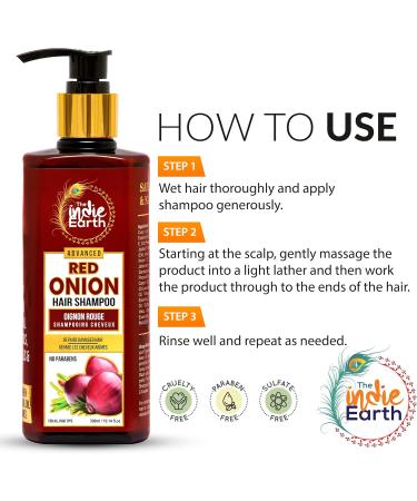 THE INDIE EARTH ADVANCED RED ONION DAILY HAIR CARE SUPERSAVER COMBO PACK WITH RED ONION HAIR OIL 300 ml + RED ONION SHAMPOO 300 ml - Buy Online on GoSupps.com