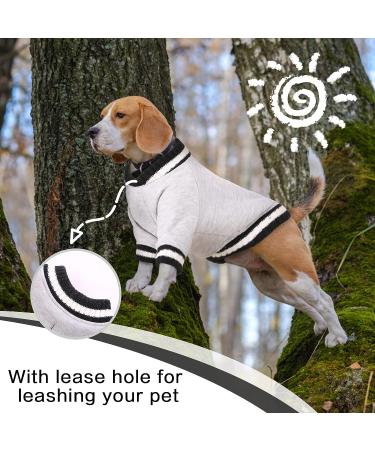 FUAMEY Dog Pullover Sweater - Winter Coat for Small, Medium, Large Dogs - Warm Jacket for Cold Weather - Easy On, Grey, Chest 19.6in - Buy Online on GoSupps.com