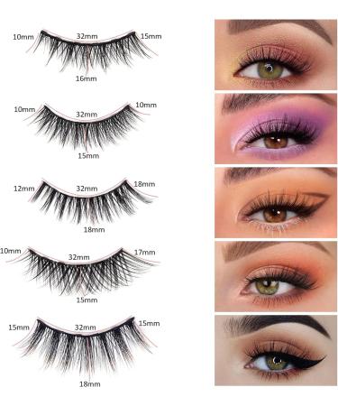 Mlen Diary Magnetic Eyelashes with Eyeliner Kit 3D Natural Look False Eyelashes with Applicator Waterproof Eyeliner Reusable Fake Lashes for Makeup Eyelashes Extension (10 Pack) - Buy Online on GoSupps.com
